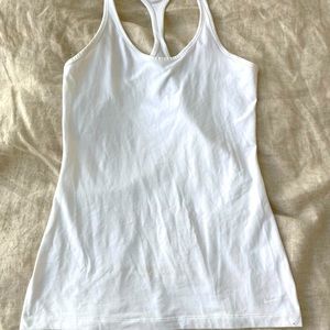 White Nike tank top